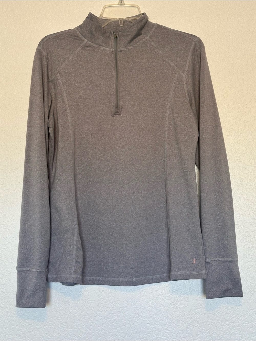 Danskin Heather Gray Half-Zip Pullover Sweatshirt